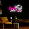 Beauty Hair Salon Girl Face Neon Sign - Reels Custom