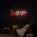 Believe Christmas Neon Sign - Reels Custom