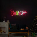Believe Christmas Neon Sign - Reels Custom