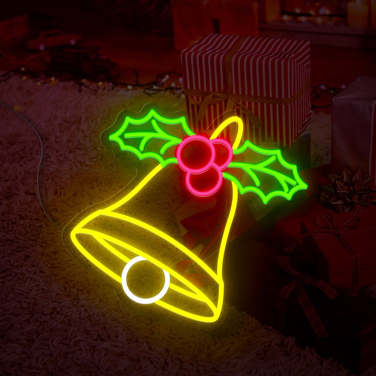 Bell Christmas Neon Sign - Reels Custom