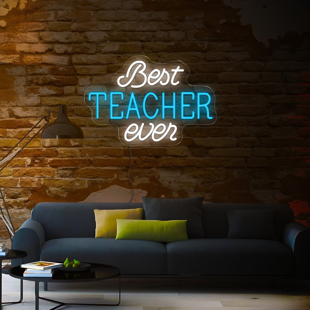Best Teacher Ever Neon Sign - Reels Custom