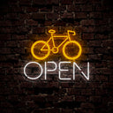 Bicycle Open Neon Sign - Reels Custom