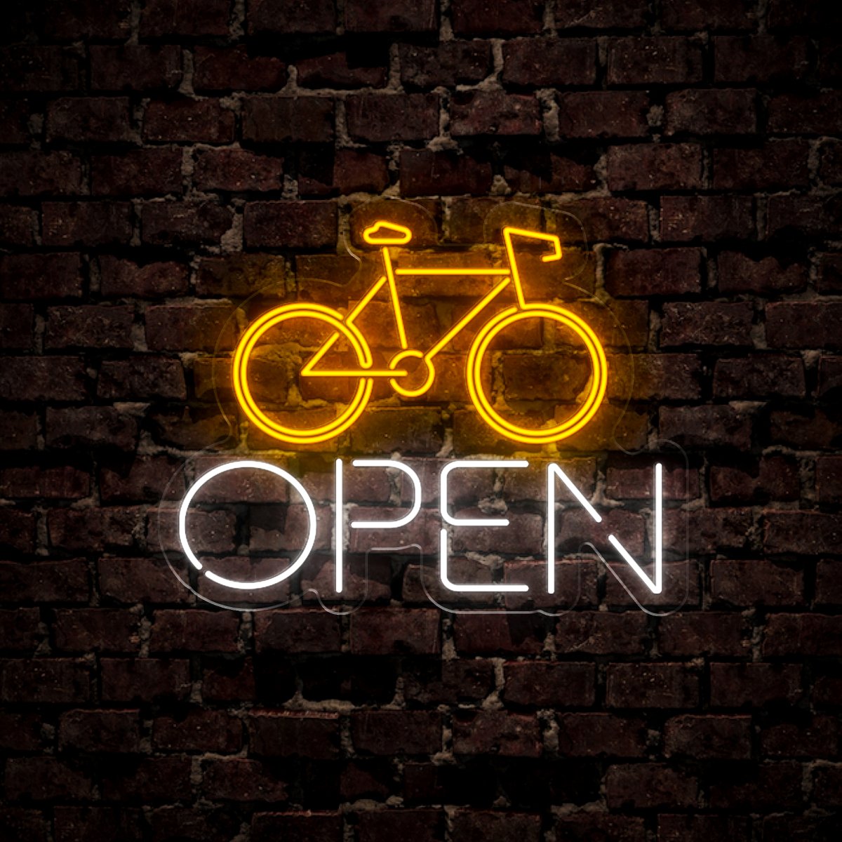 Bicycle Open Neon Sign - Reels Custom