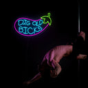 Big Eggplant Neon Sign - Reels Custom