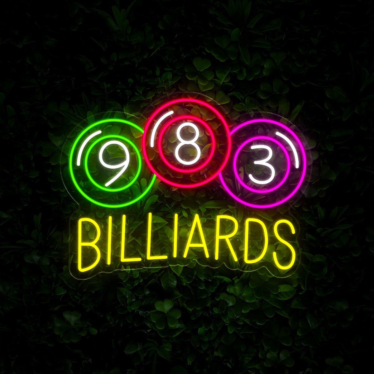 Billiards Neon Sign - Reels Custom