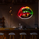 Black History Month Lips Juneteenth Artwork Led Neon Sign - Reels Custom