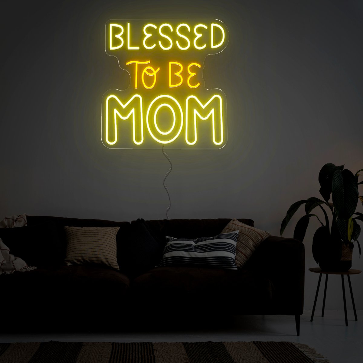Blessed To Be Mom Neon Sign - Reels Custom