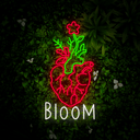 Bloom Heart Noen Sign - Reels Custom