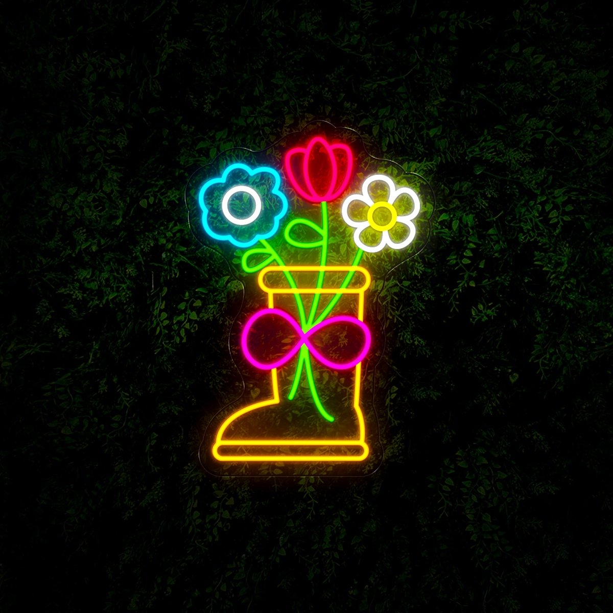 Blooming Boots Led Neon Sign - Reels Custom