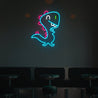 Blue Dinosaur Neon Sign For Kids Room Decor - Reels Custom