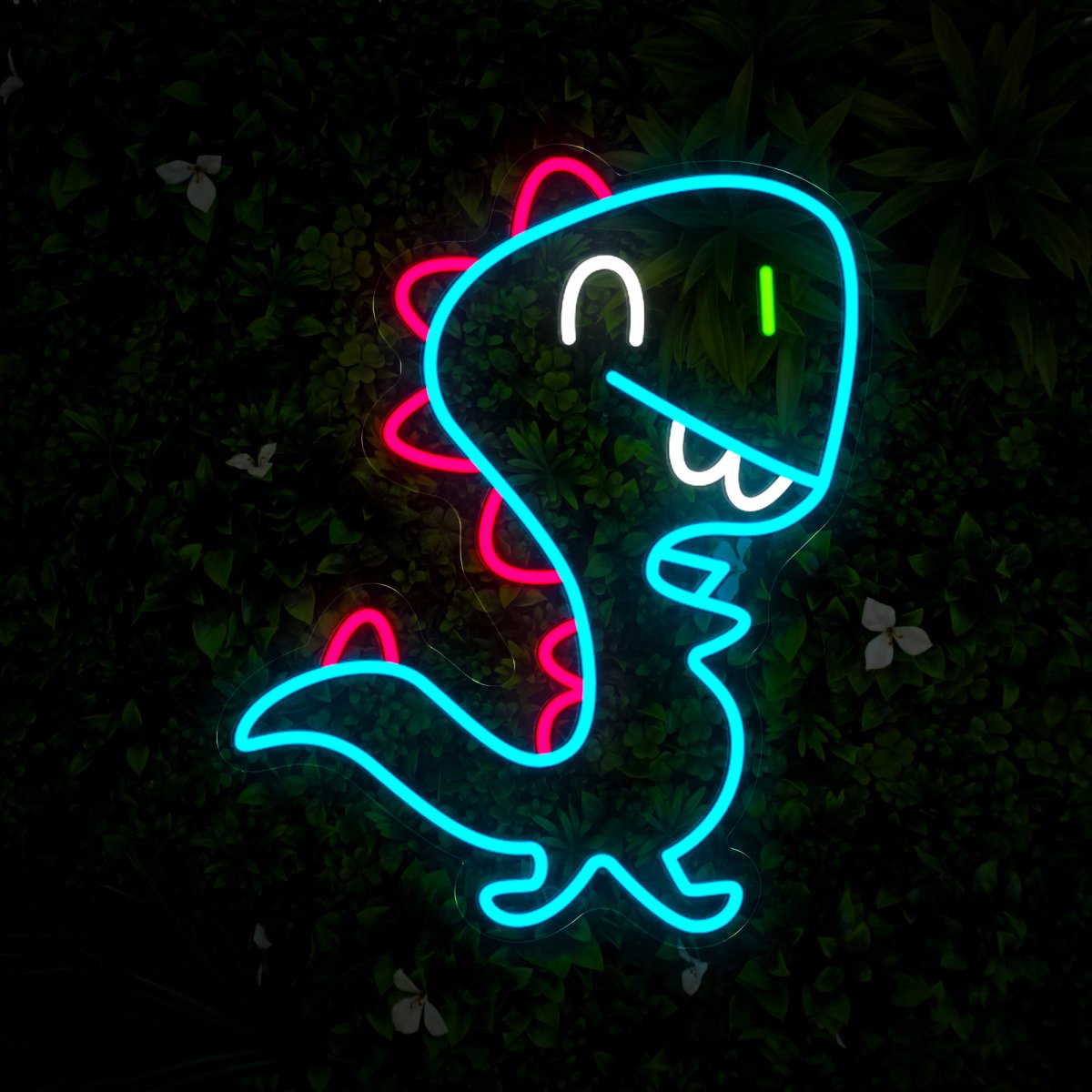 Blue Dinosaur Neon Sign For Kids Room Decor - Reels Custom