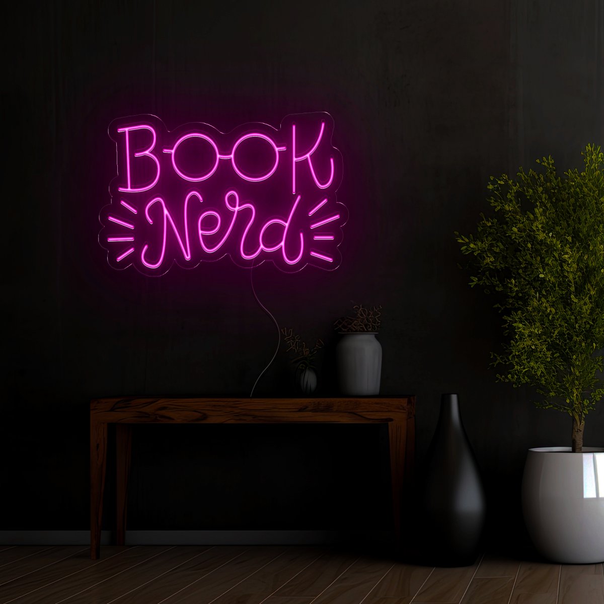 Book Nerd Neon Sign - Reels Custom