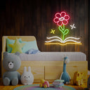 Books Neon Sign - Reels Custom