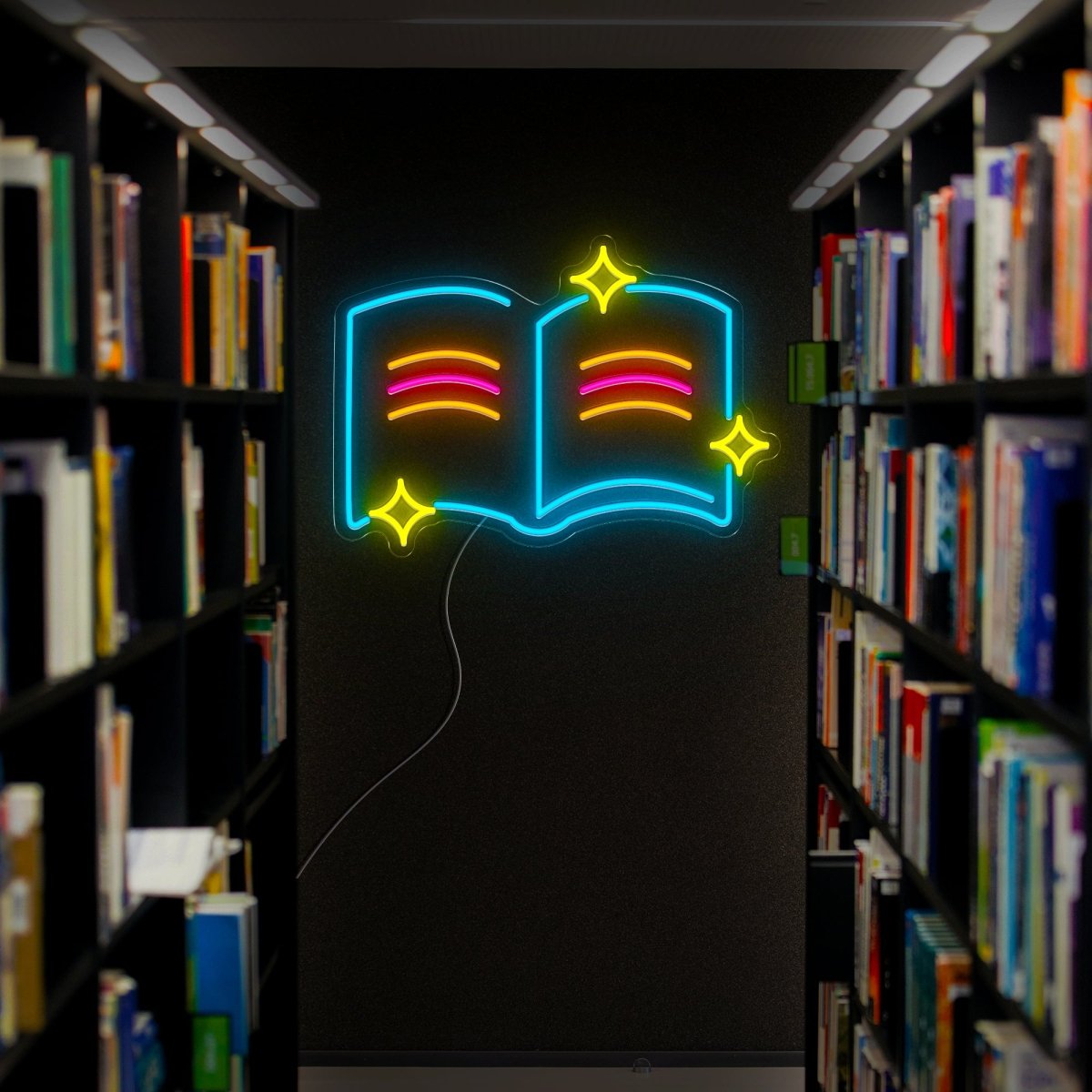 Books Neon Sign - Reels Custom