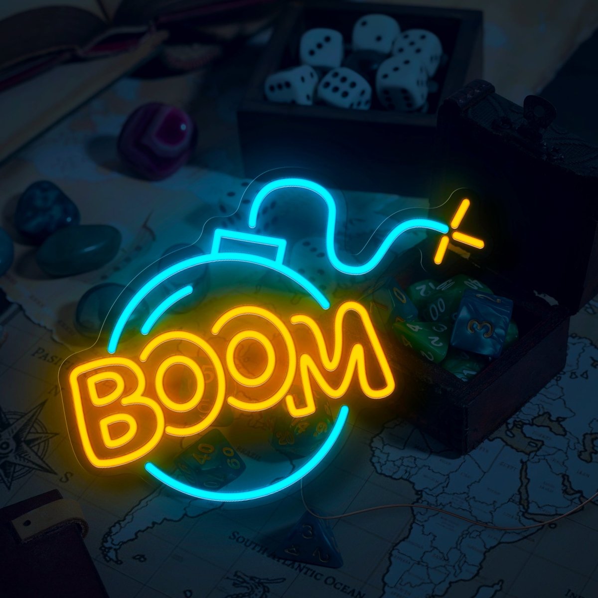 Boom Neon Sign - Reels Custom