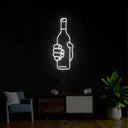 Bottle of Wine Neon Sign - Reels Custom
