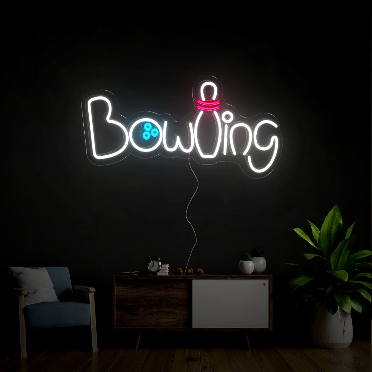 Bowling Neon Sign - Reels Custom