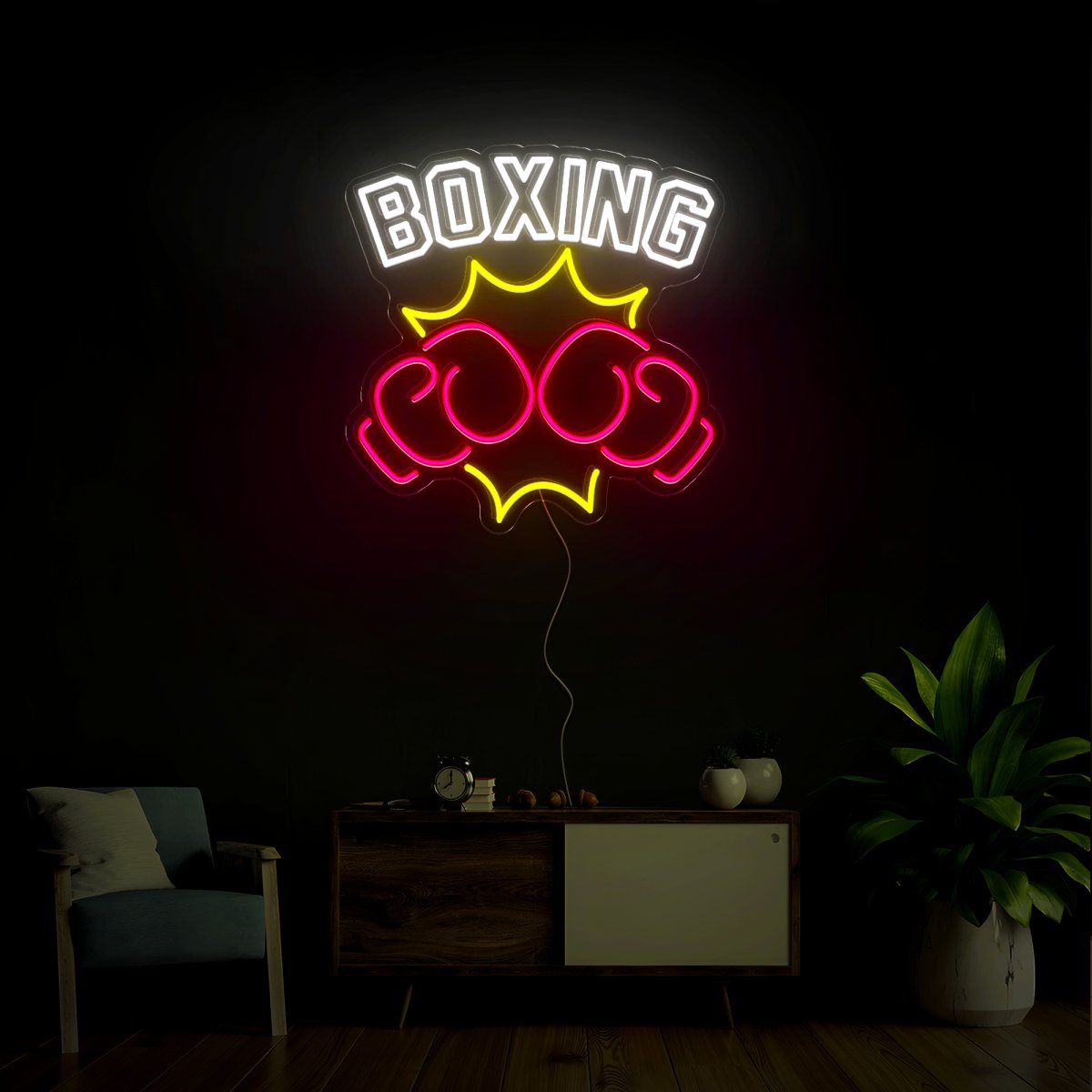 Boxing Glove Neon Sign - Reels Custom