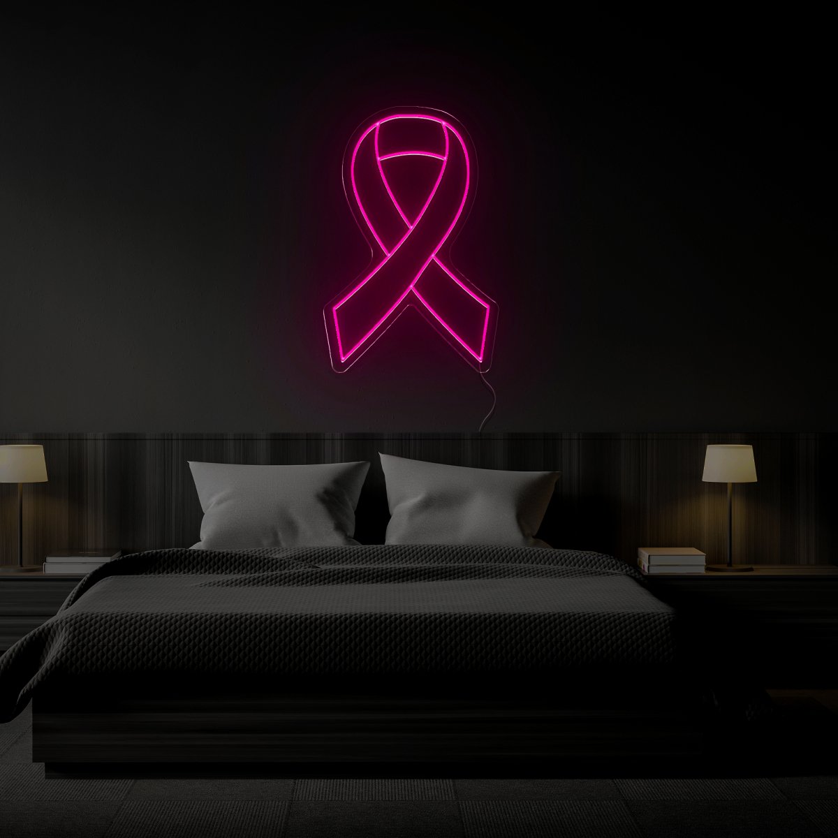 Breast Cancer Symbol Neon Sign - Reels Custom