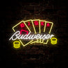 Bud Poker Casino Neon Sign - Reels Custom
