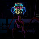 Buff Muscle Bear Gym Neon Sign - Reels Custom