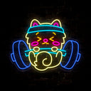 Buff Muscle Bear Gym Neon Sign - Reels Custom