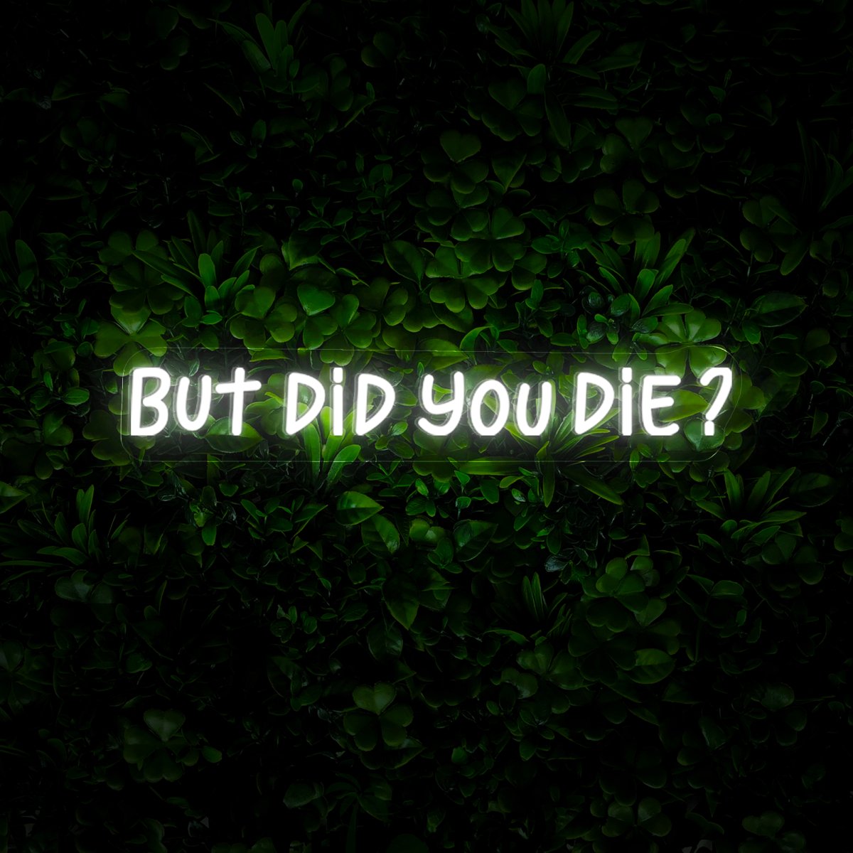 But Did You Die Gym Neon Sign - Reels Custom