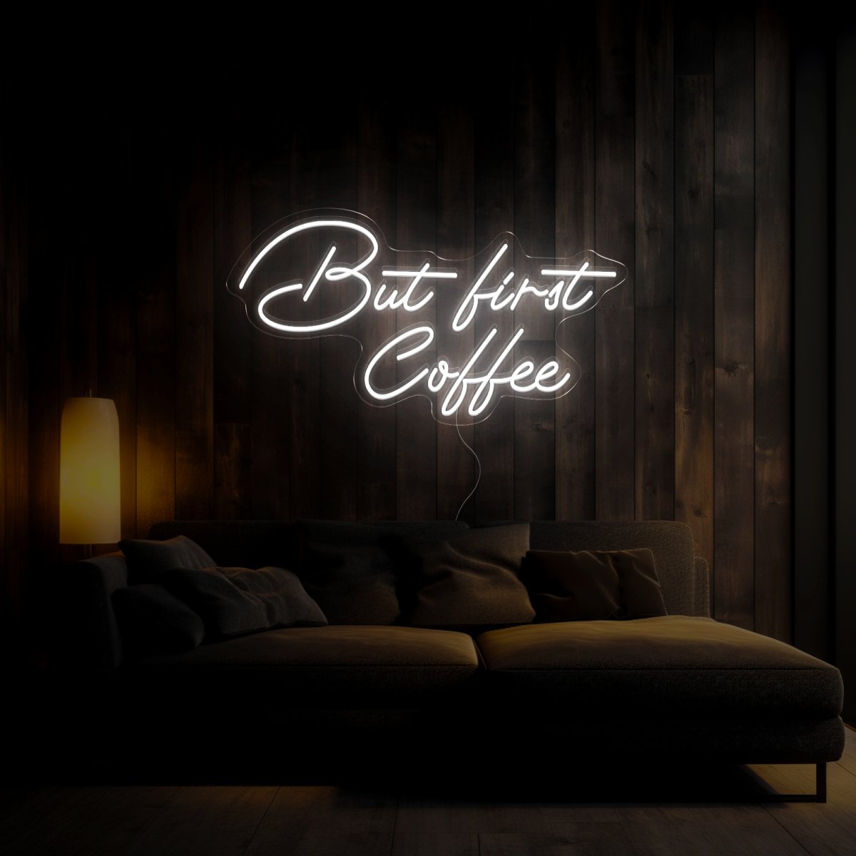 But First Coffee Neon Sign - Reels Custom