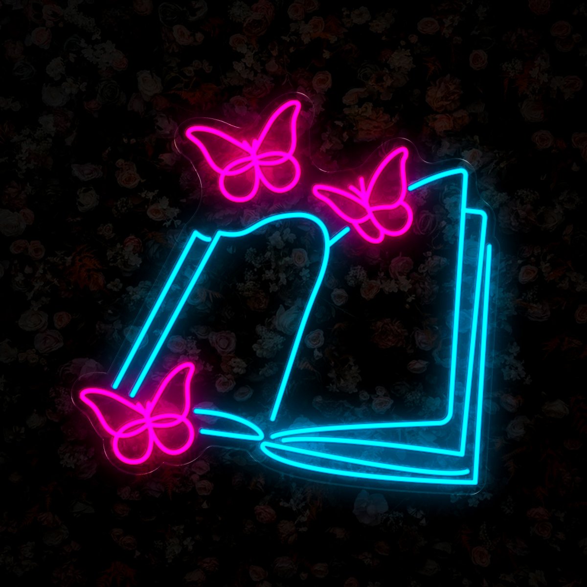 Butterfly Book Neon Sign - Reels Custom