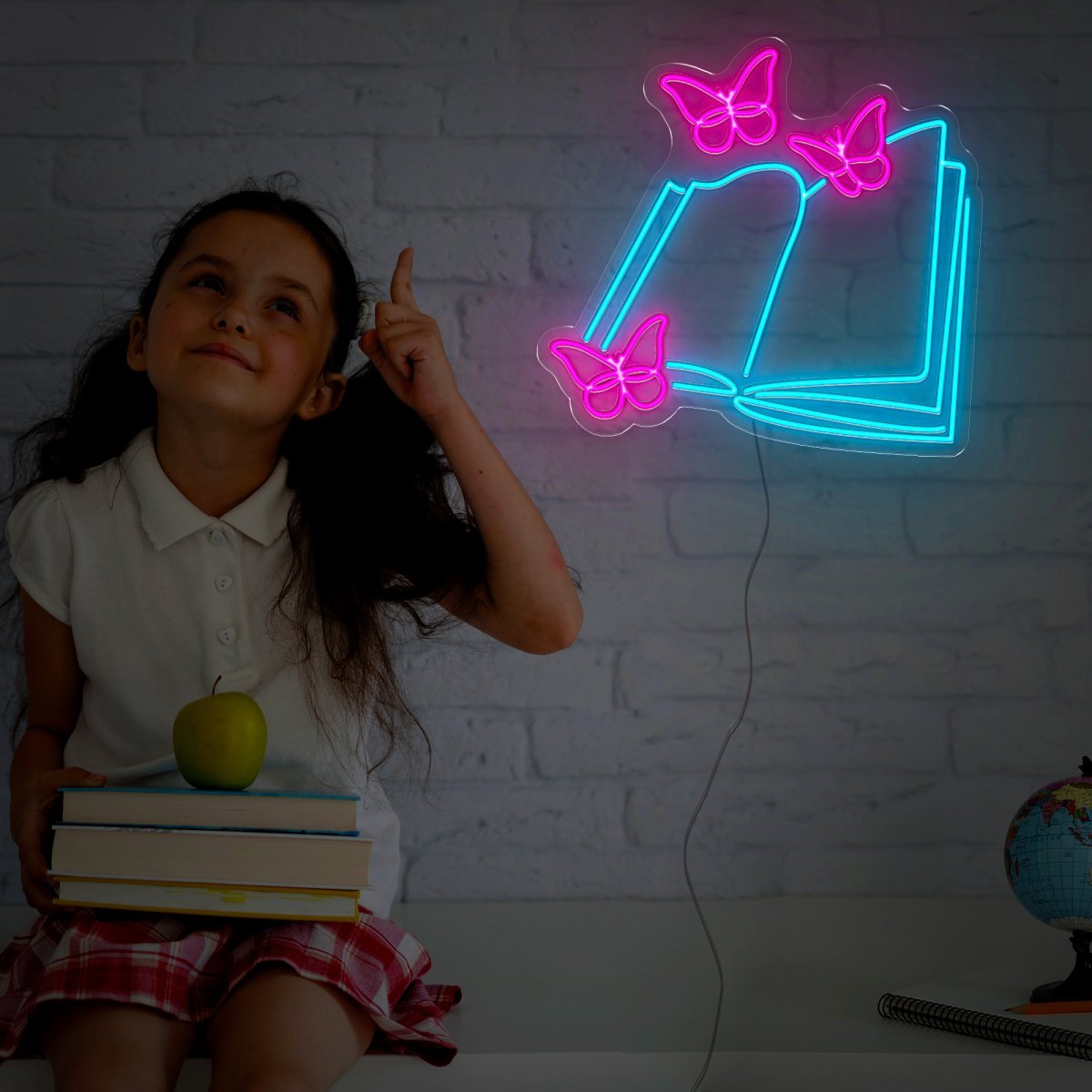 Butterfly Book Neon Sign - Reels Custom