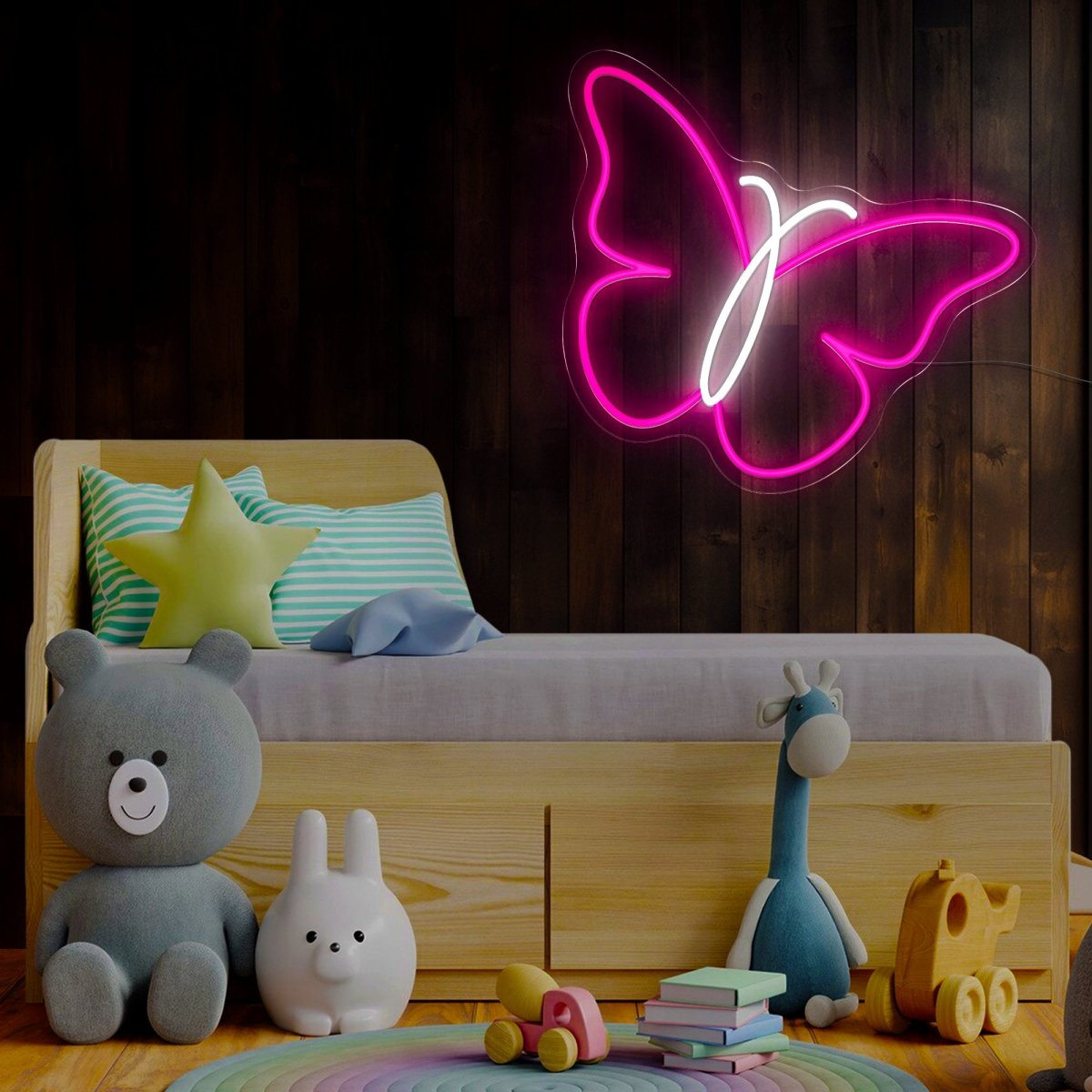 Butterfly Swirl Neon Sign - Reels Custom