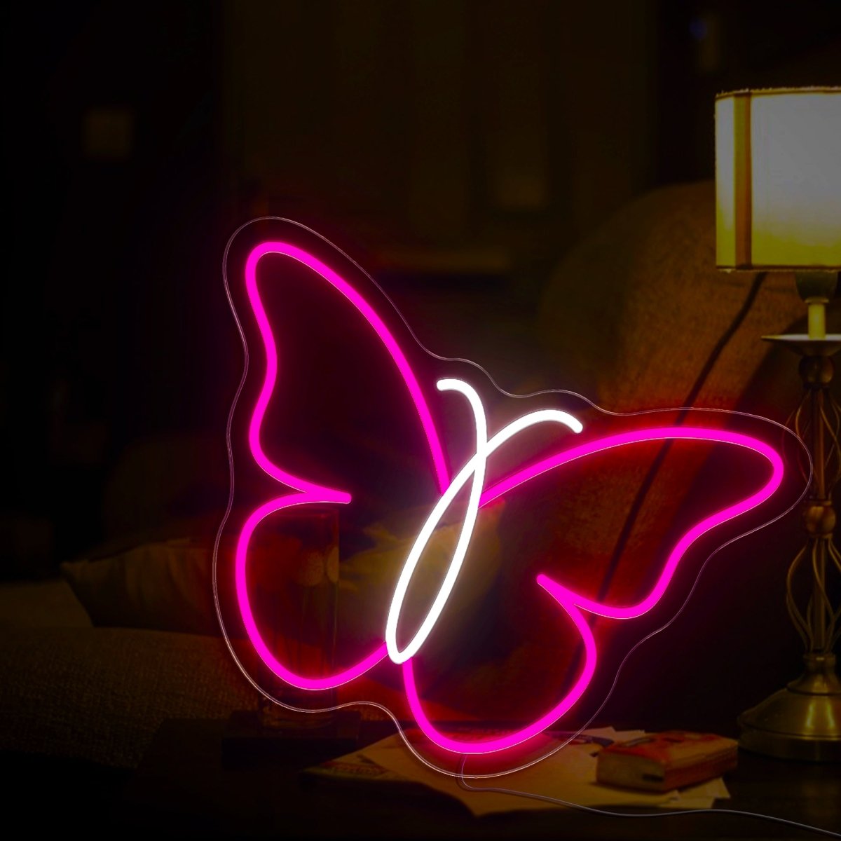 Butterfly Swirl Neon Sign - Reels Custom