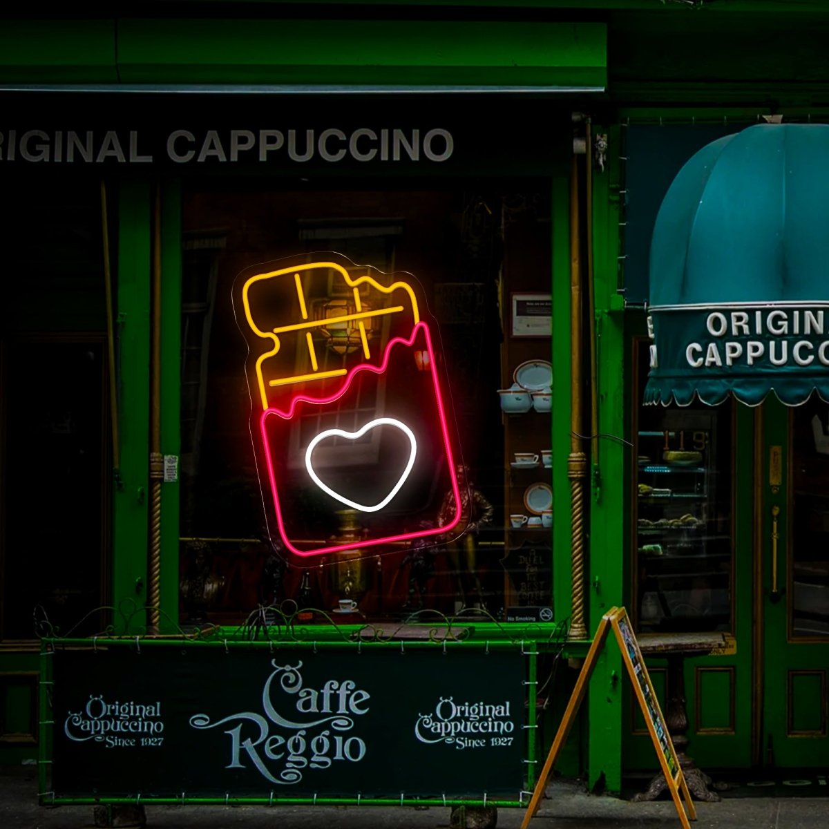 Cafe Chocolate Neon Sign - Reels Custom