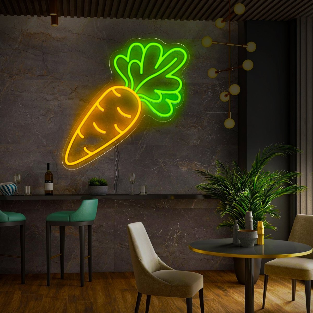 Carrot Fruit Wall Neon Sign - Reels Custom