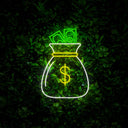Cash Bag Neon Sign - Reels Custom