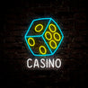 Casino Dice Game Neon Sign - Reels Custom