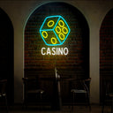Casino Dice Game Neon Sign - Reels Custom
