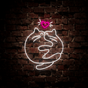 Cats Love Neon Sign - Reels Custom