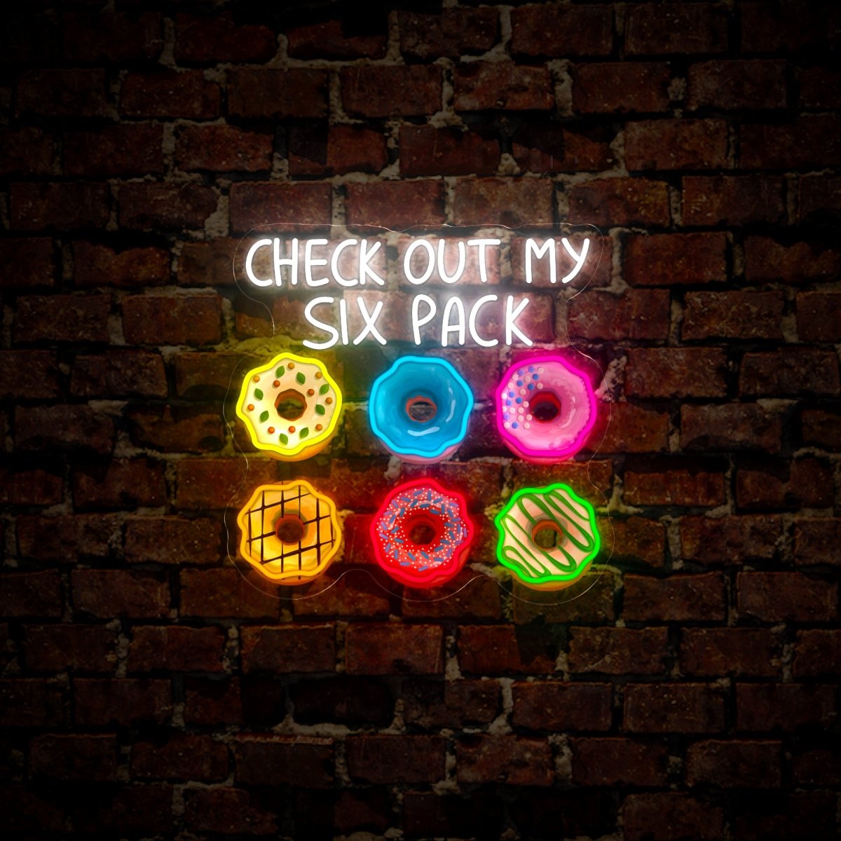 Check Out My Six Packs Artwork Led Neon Sign - Reels Custom