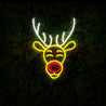 Christmas Antelope Head Christmas Led Neon Sign - Reels Custom