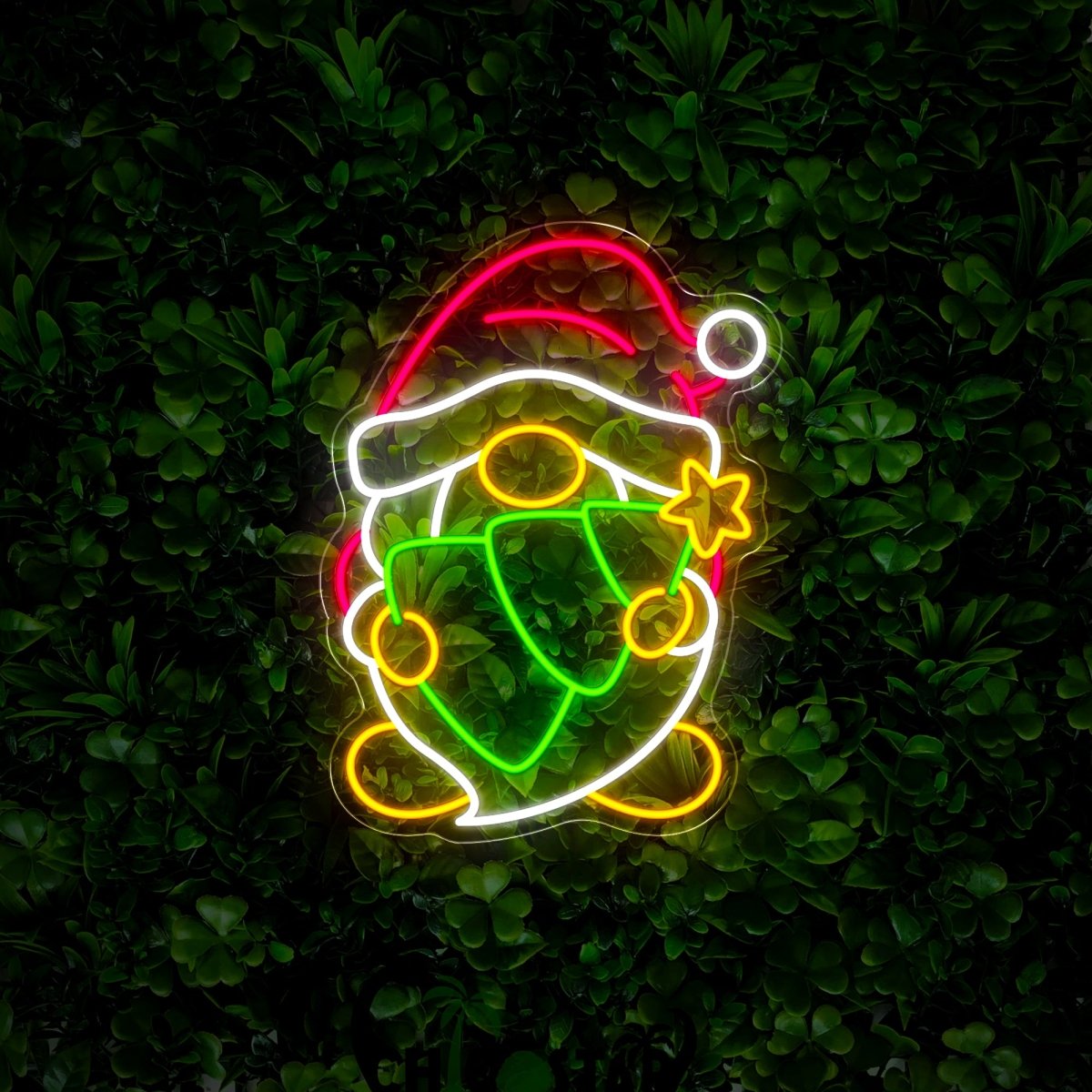 Christmas Gnome Neon Sign - Reels Custom