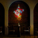 Christmas Santa Hang Upside Led Neon Sign - Reels Custom