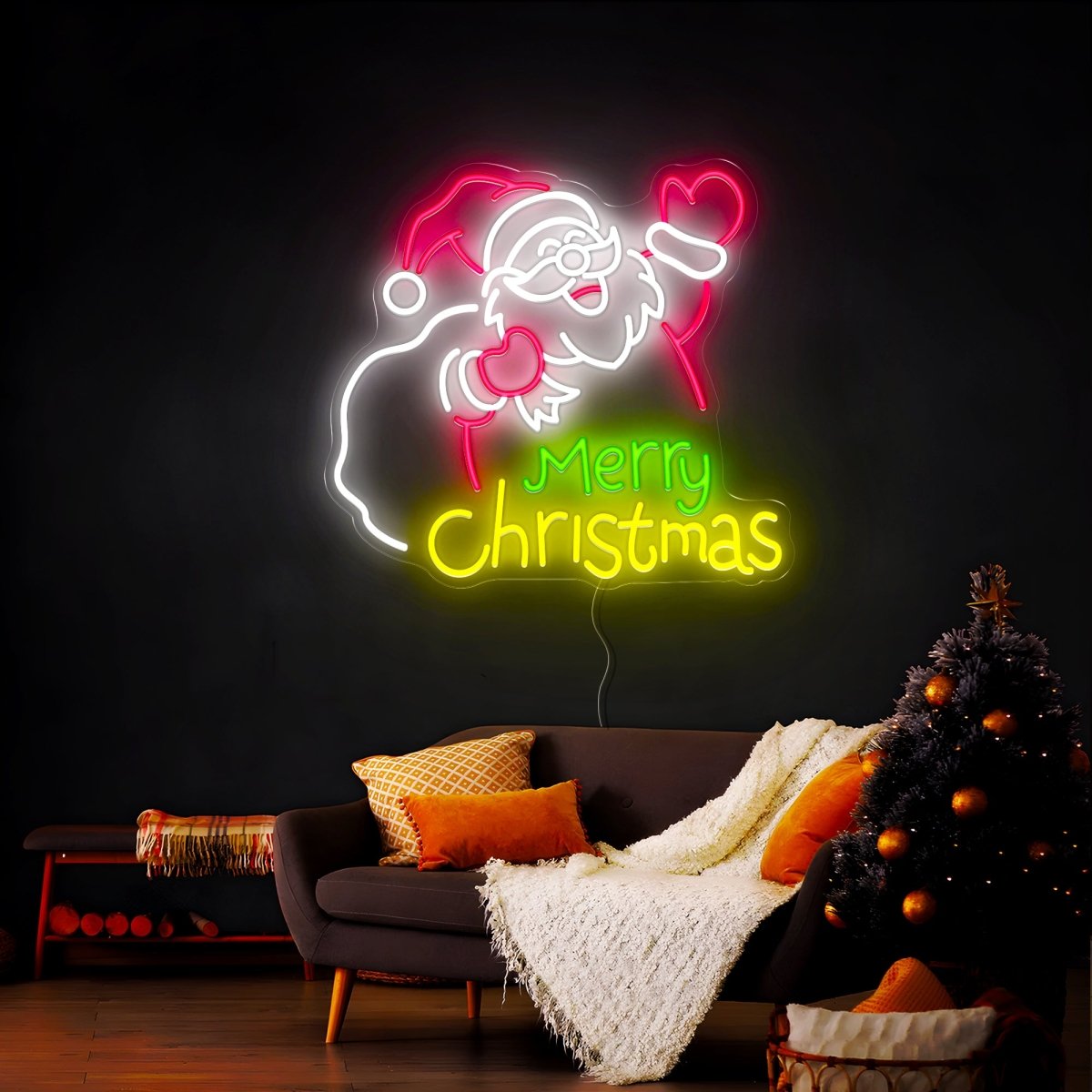 Christmas Santa Neon Sign - Reels Custom