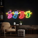 Christmas Socks Family Artwork Led Neon Sign - Reels Custom