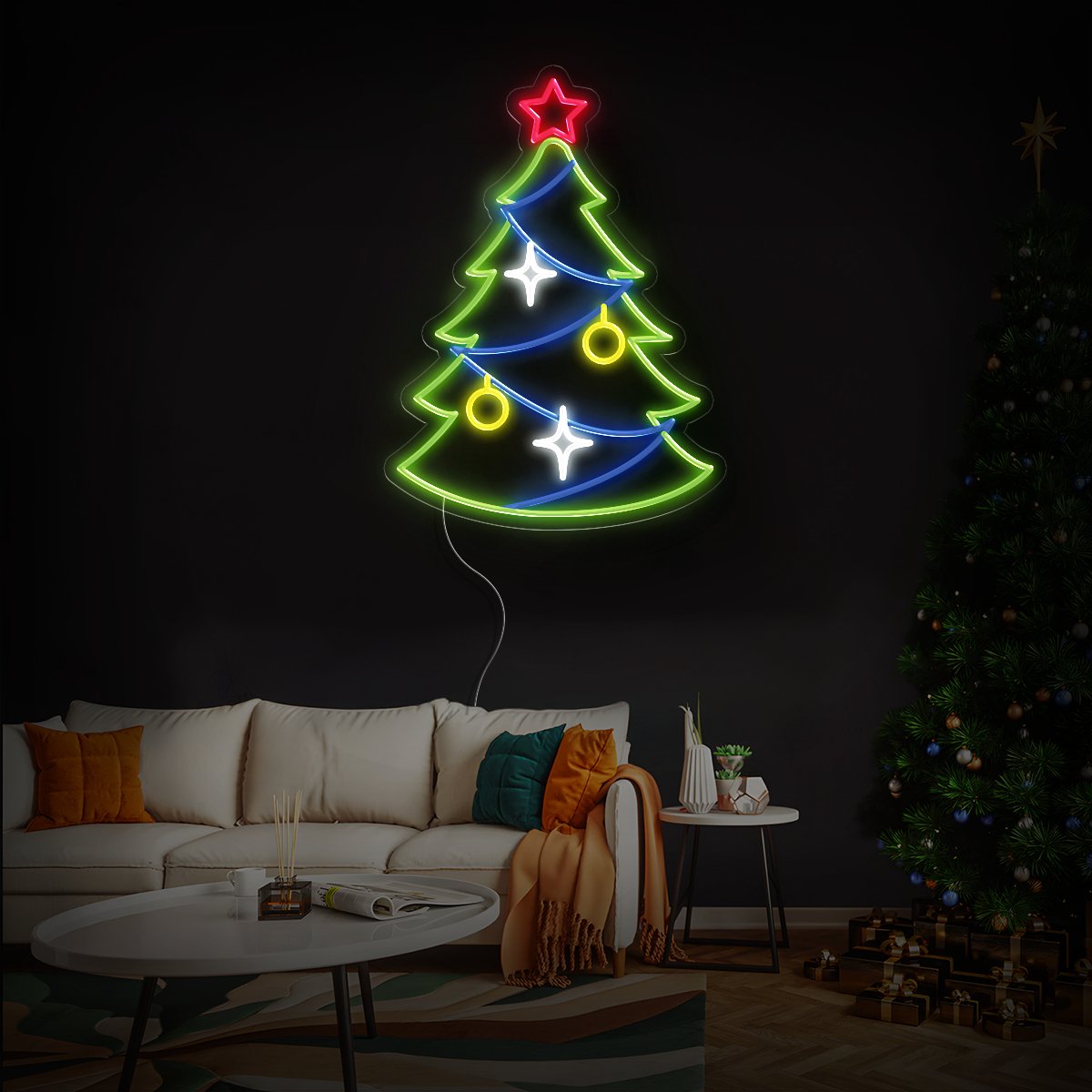 Christmas Tree Led Christmas Neon Sign - Reels Custom