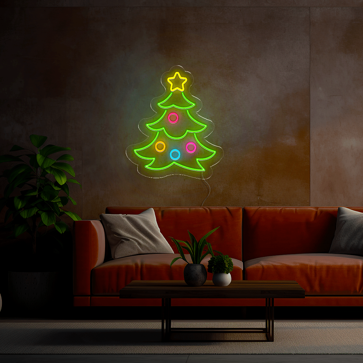 Christmas Tree Led Neon Sign - Reels Custom
