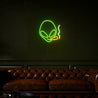 Cigarette Alien Space Led Neon Sign - Reels Custom