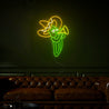 Cinco De Mayo Cactus Playing Trumpet Neon Sign - Reels Custom