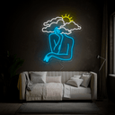 Cloud Lady Neon Sign - Reels Custom