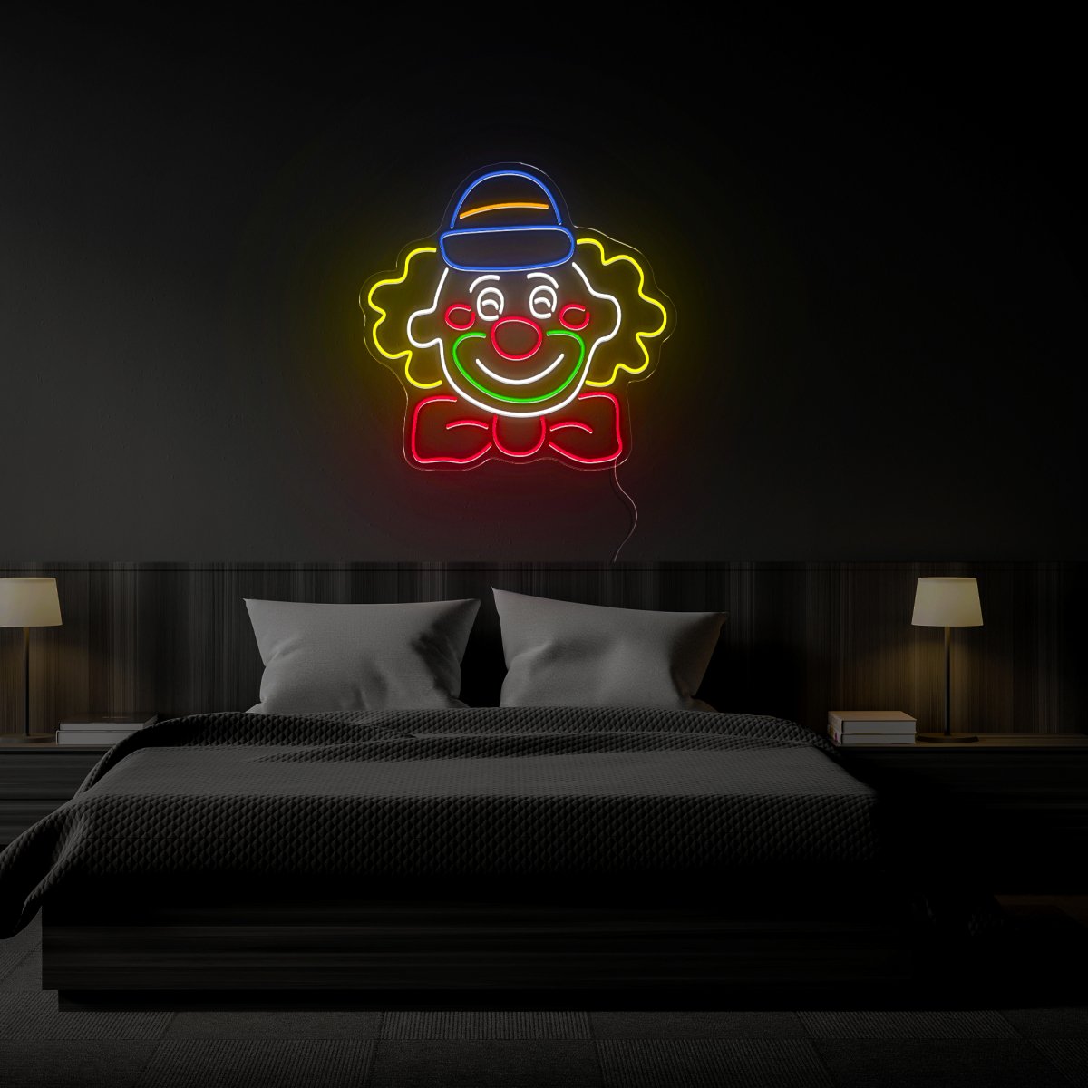 Clown Face Neon Sign - Reels Custom